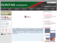 Tablet Screenshot of guntasotomotiv.com